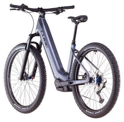 VTT Électrique Semi-Rigide Cube Reaction Hybrid Pro 800 Easy Entry Shimano Deore/Deore XT 12V 800 Wh 27.5'' Gris Metallic 2025