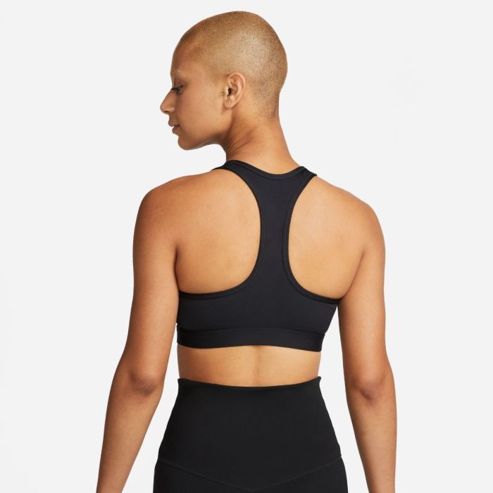 Nike Dame BH Swoosh Medium Support Bra Sort