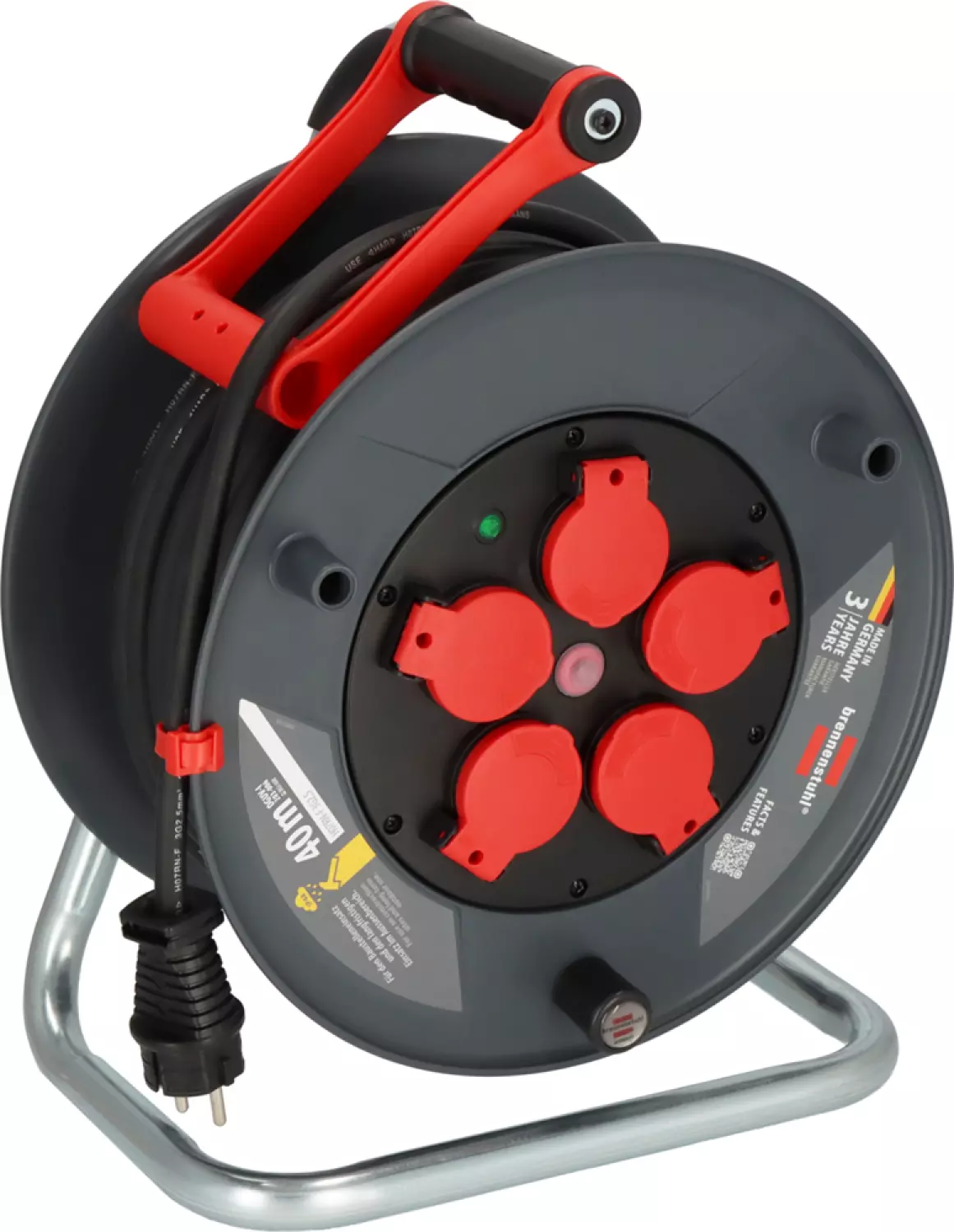 Brennenstuhl Professional KU 4200 kabelhaspel 5-voudig 320 H07RN-F 3G2,5 - IP44 - 40m