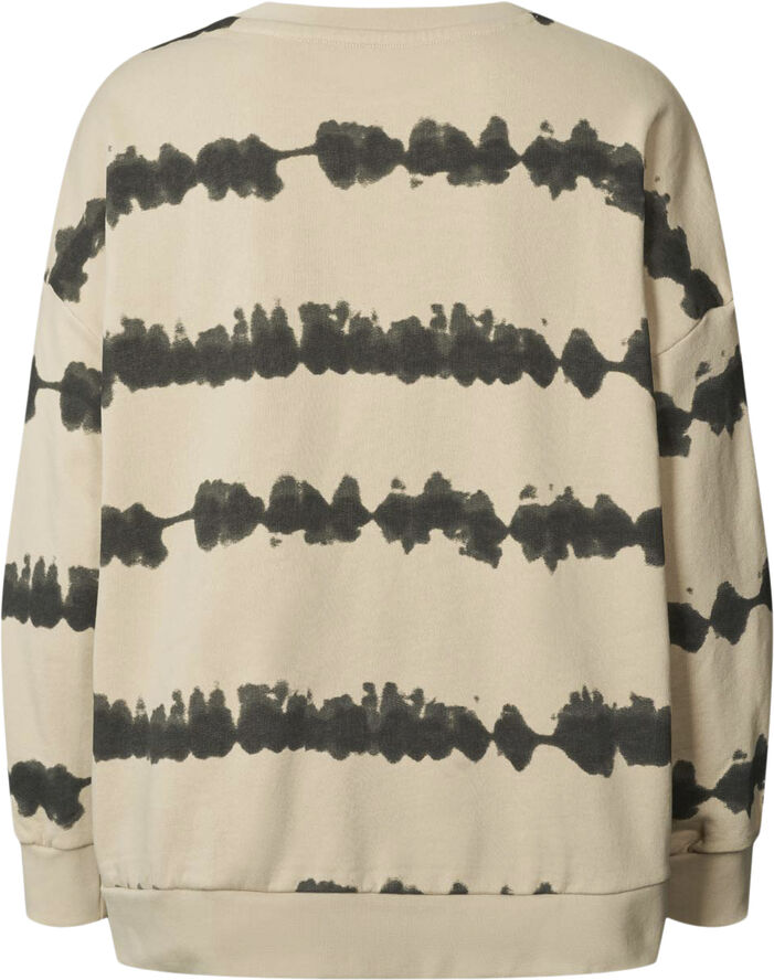 Rabens Saloner Vista print sweatshirt - Natalia Oyster combo