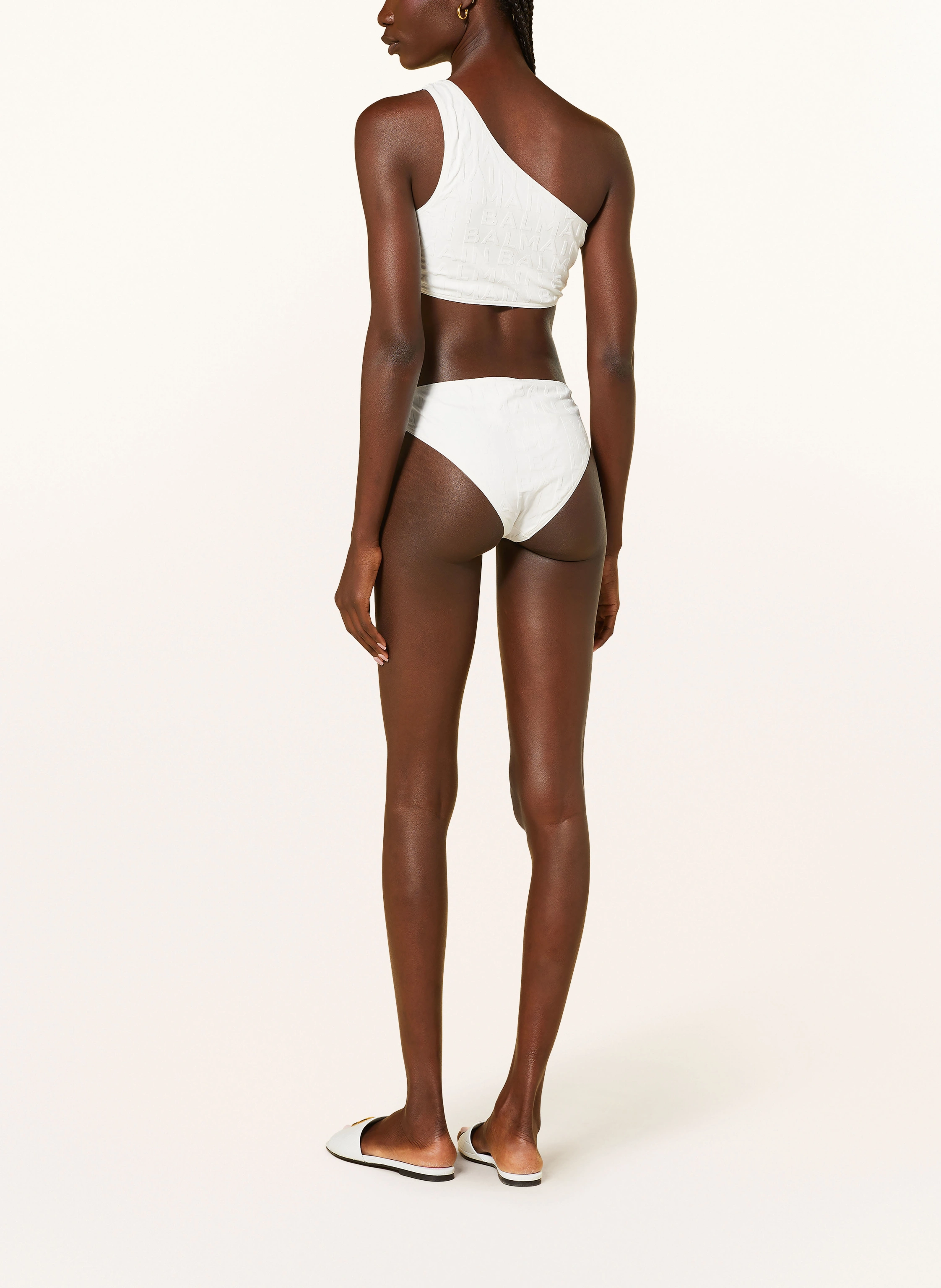 BALMAIN One-Shoulder-Bikini
