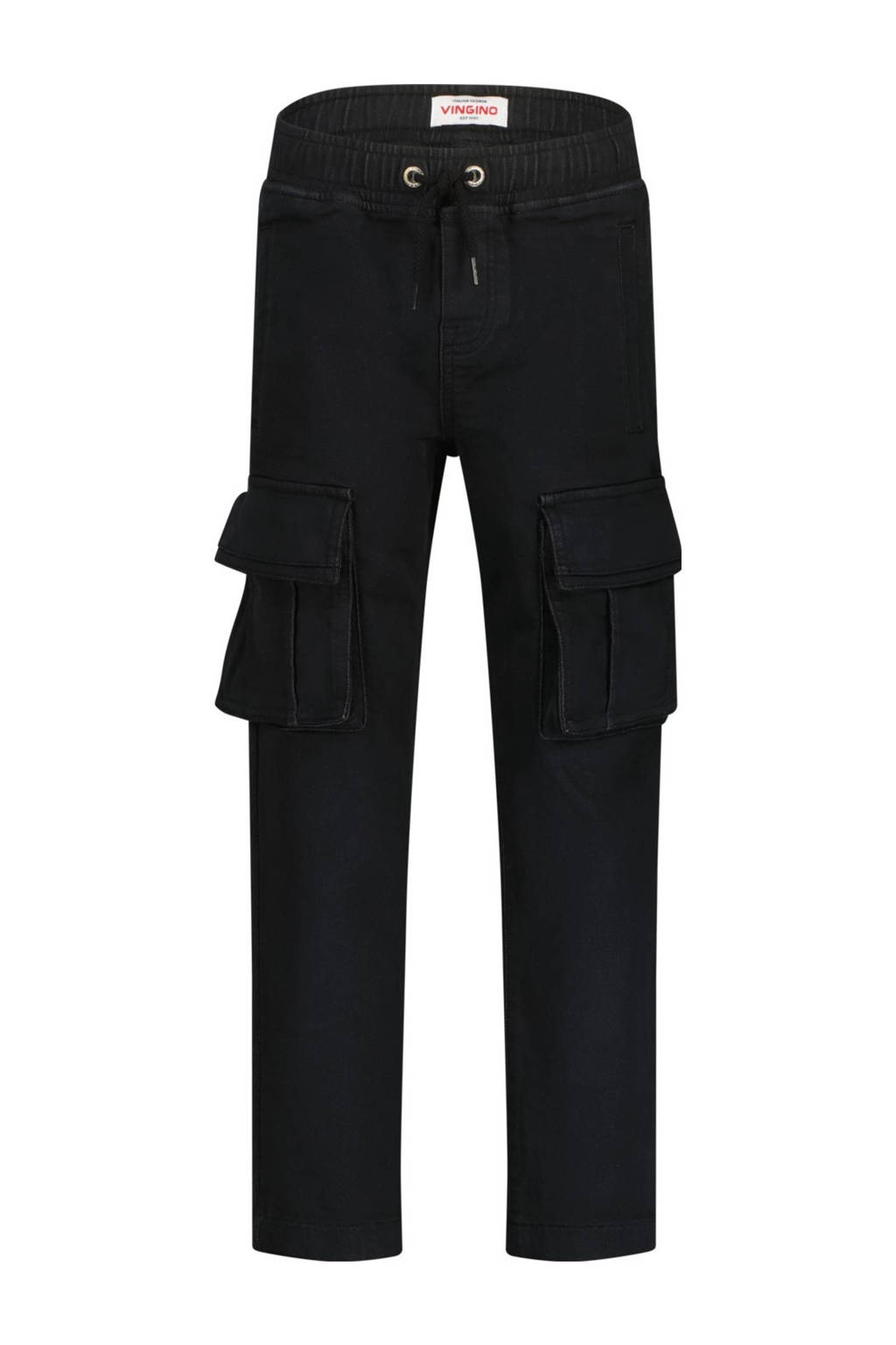 Vingino loose fit cargobroek Claudio zwart