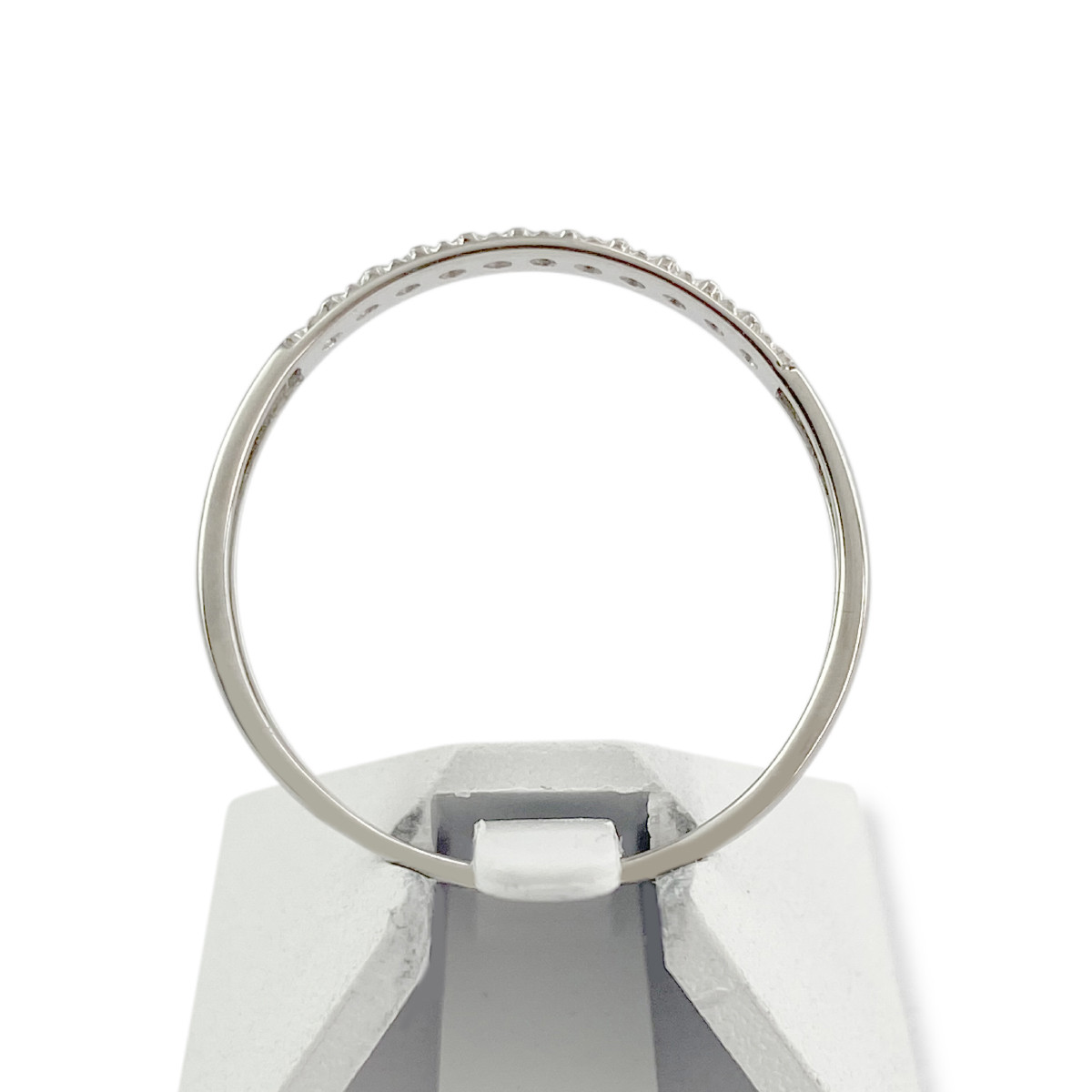 Bague d'occasion or 375 blanc diamants