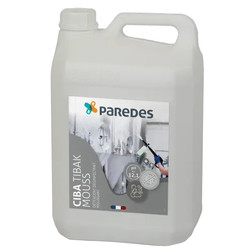 Détergent moussant désinfectant Paredes Ciba Tibak Mouss bidon de 5Kg