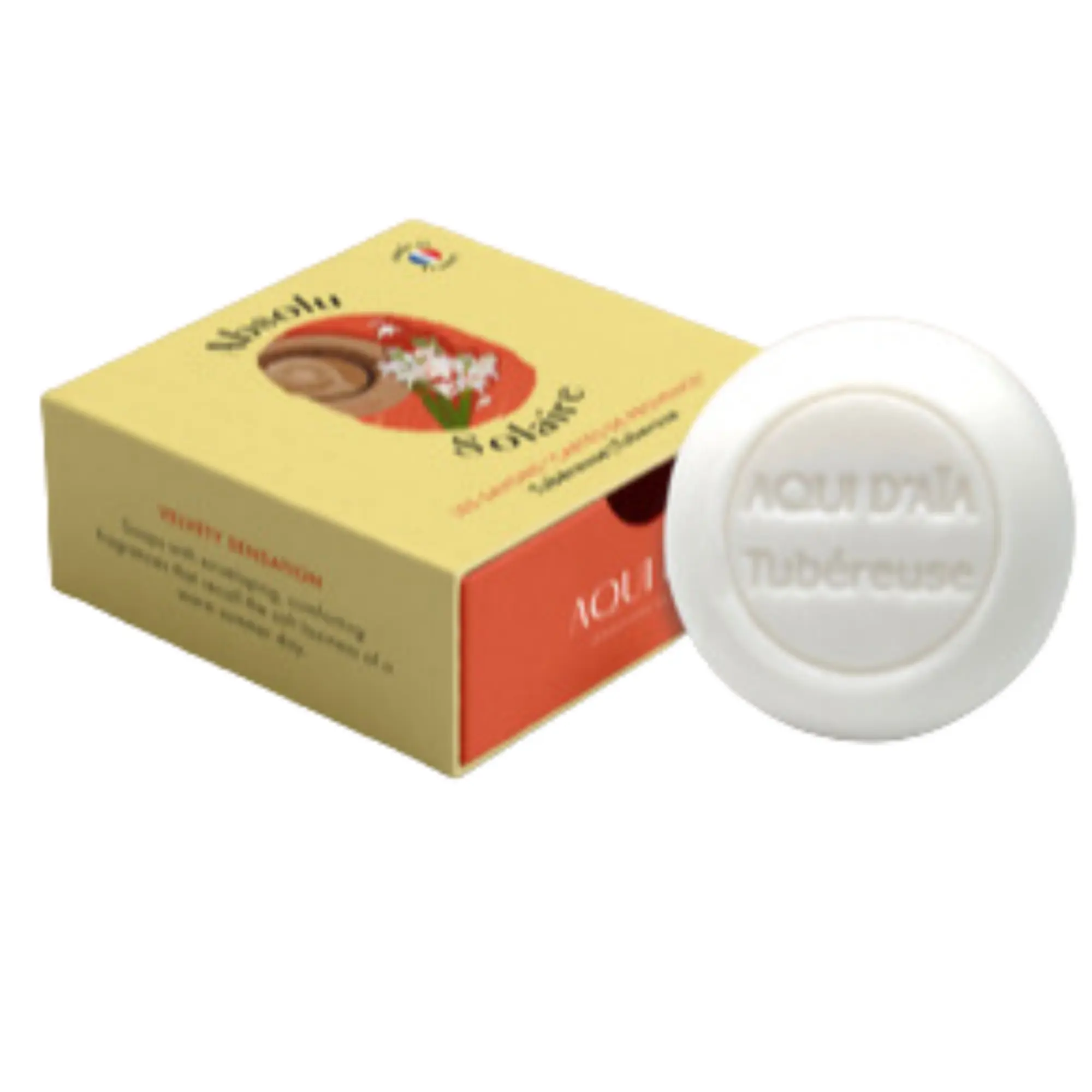 AQUI D'AIA - Cartes de Provence Savon Solide Tubéreuse 100g - Savon