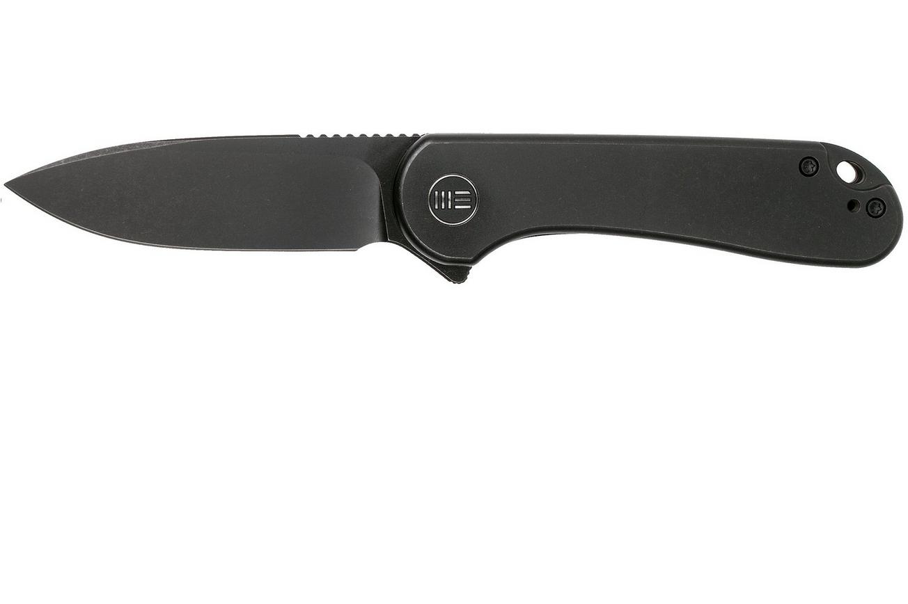 WE Knife Elementum WE18062X-3 Blackwashed, Black Titanium zakmes