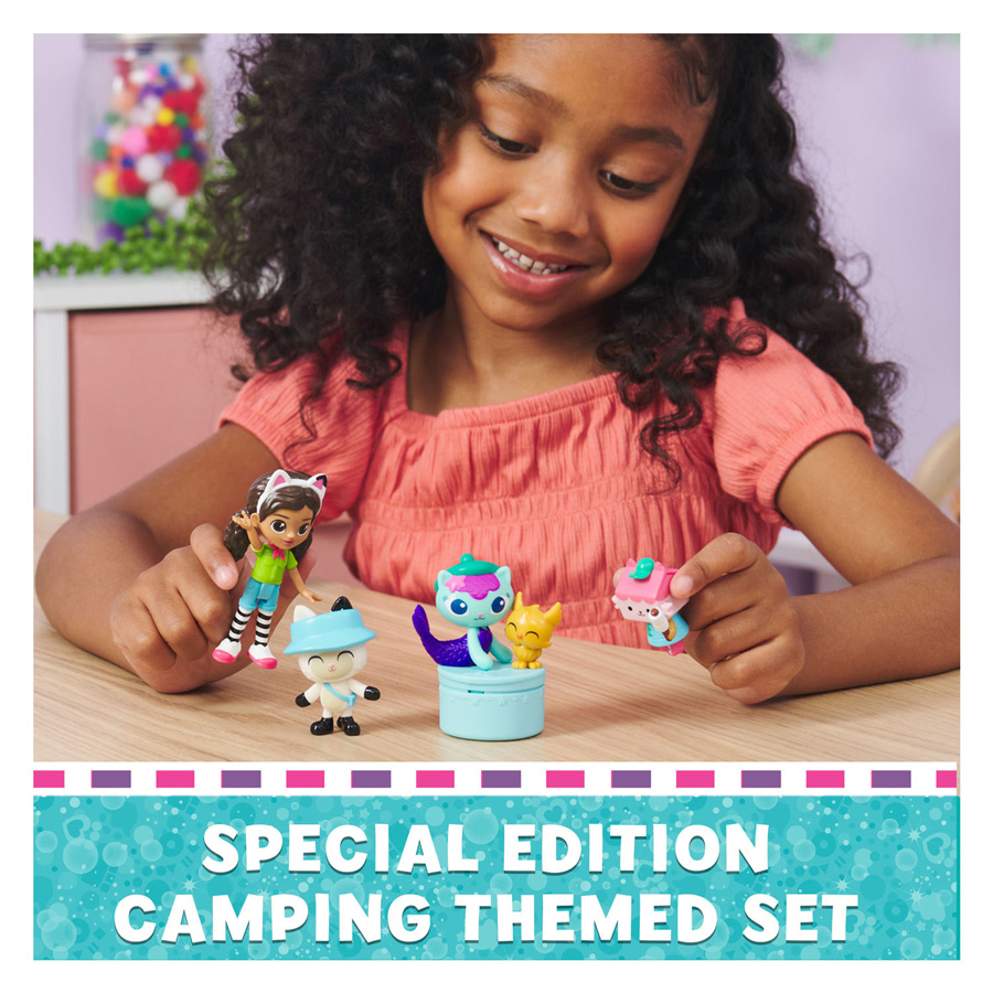 Gabby's Poppenhuis Speelfiguren Camping Speelset, 5dlg.