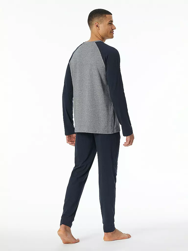 SCHIESSER Pyjama  blau