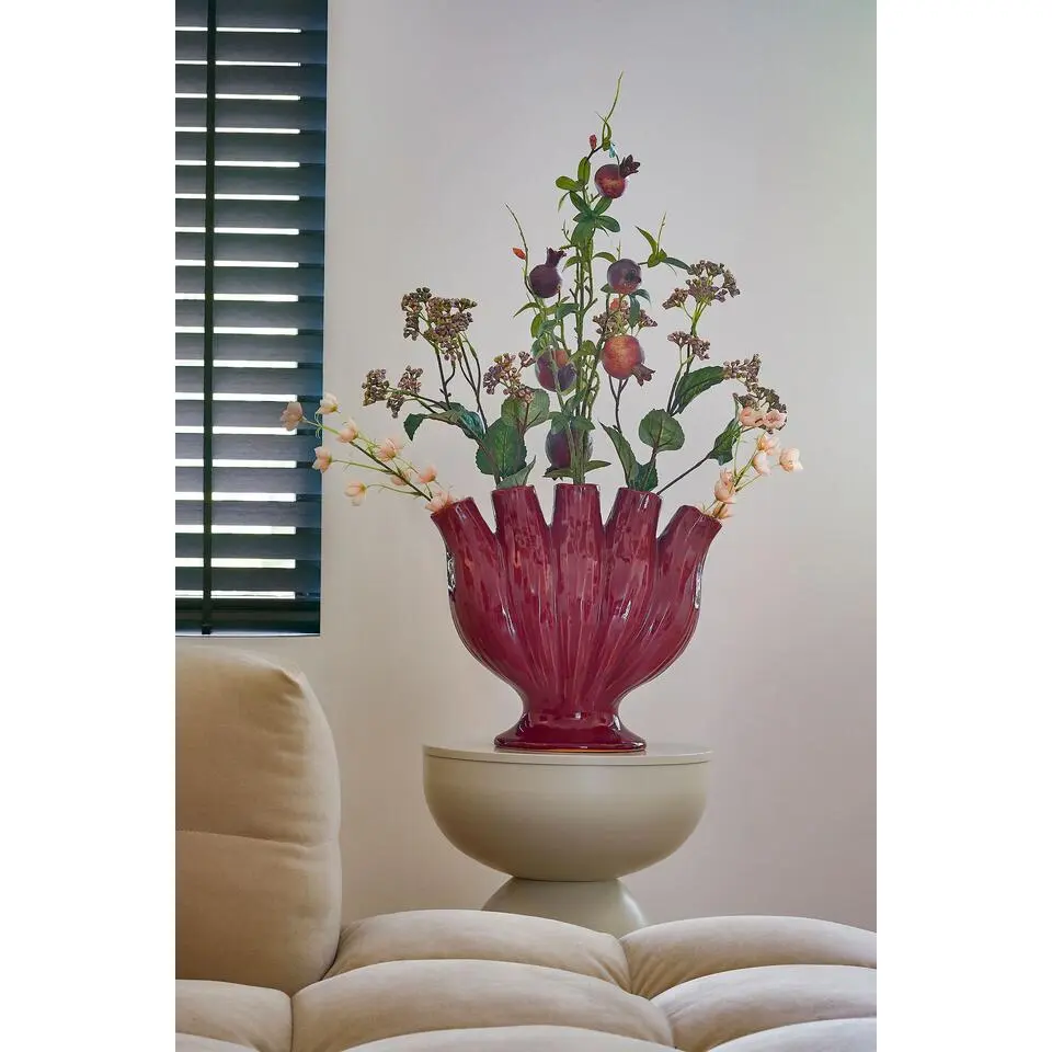 Mica Decorations Serra Tulpenvaas - L33 x B16 x H30 cm - Paars