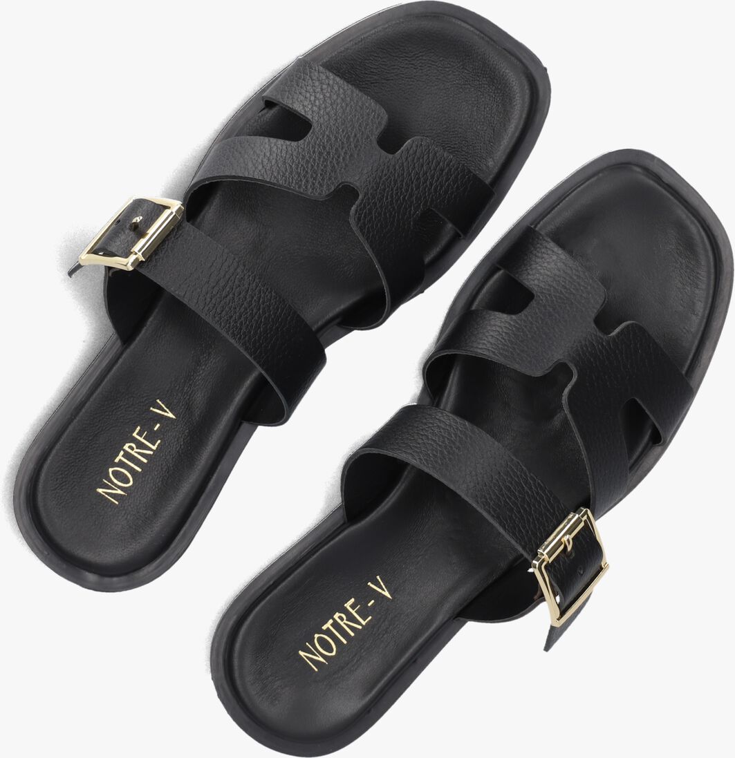zwarte notre-v slippers 227226