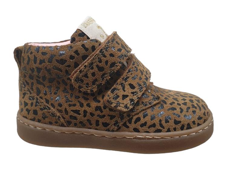 Jochie & Freaks Ko Velcro Cognac panter