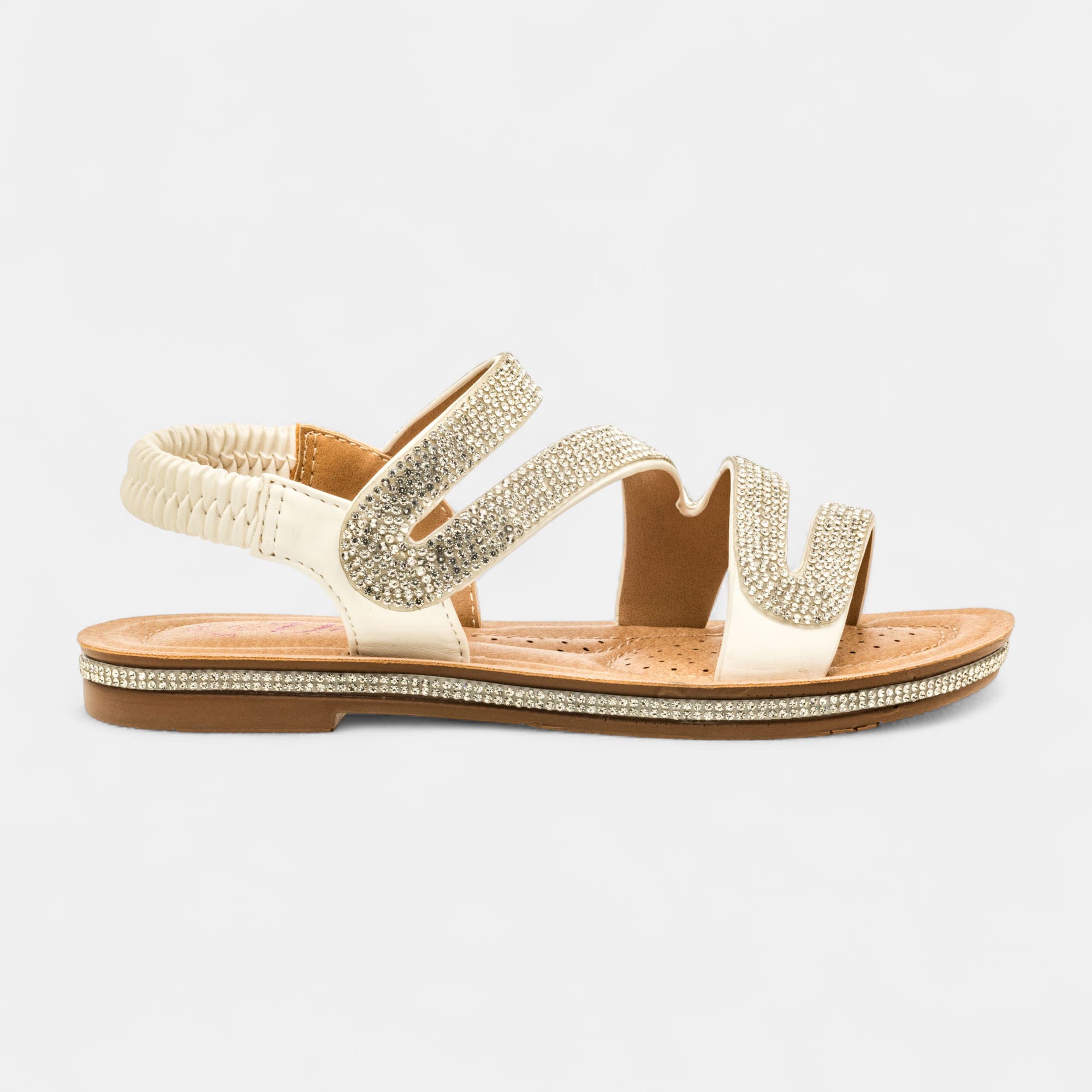 Nu-pieds Fille argent
