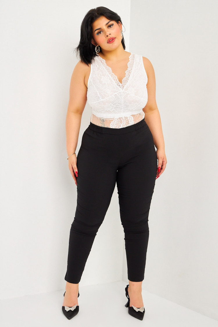 Pantalon noir uni