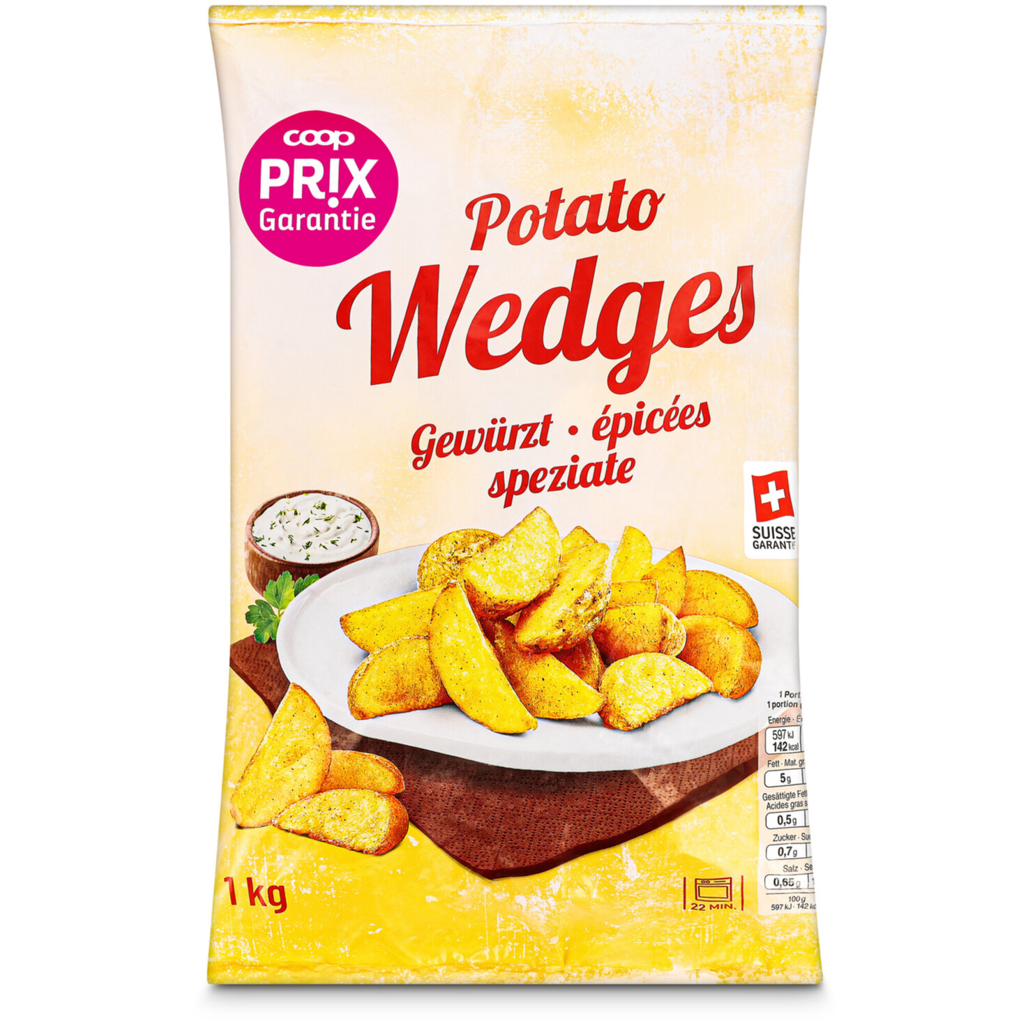 Prix Garantie Wedges gewürzt