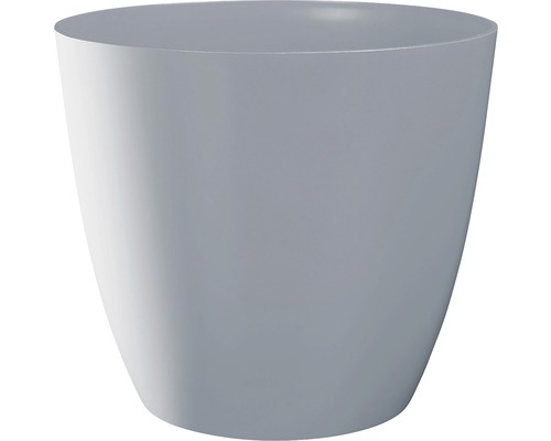Ella plantenbak Ø 10 cm H 9 cm staalblauw glanzend