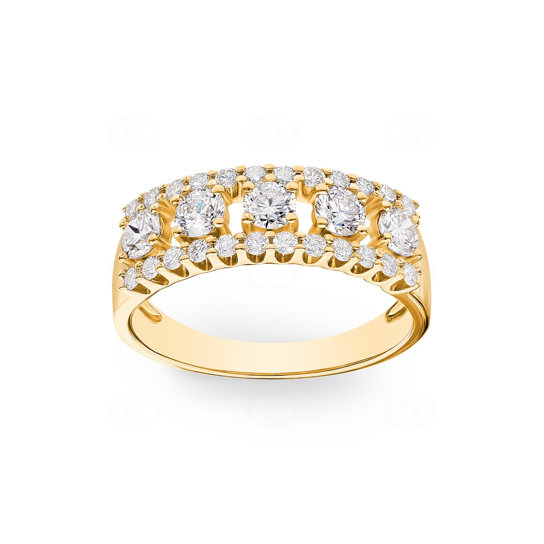 1.01 Karat Diamantring 750/18 K Gelbgold