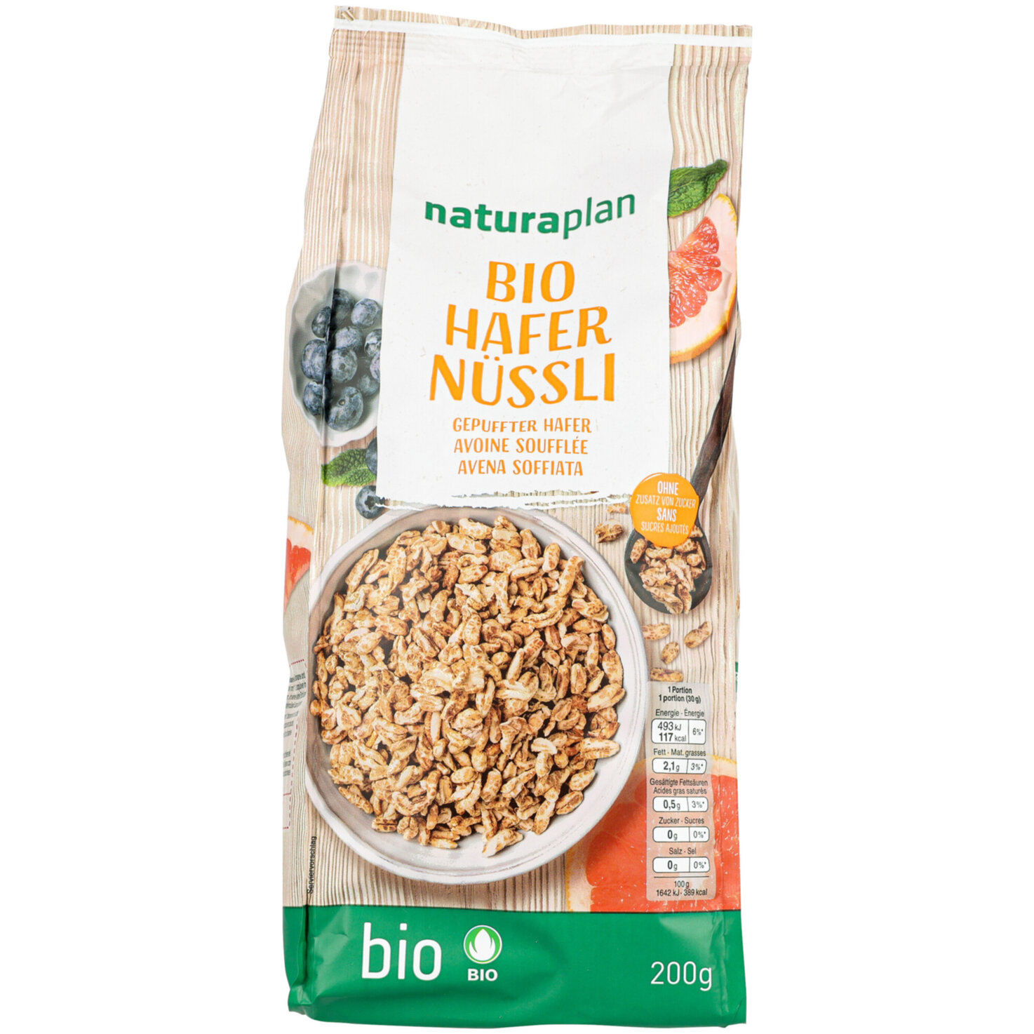 Naturaplan Bio Vollkorn Hafernüssli