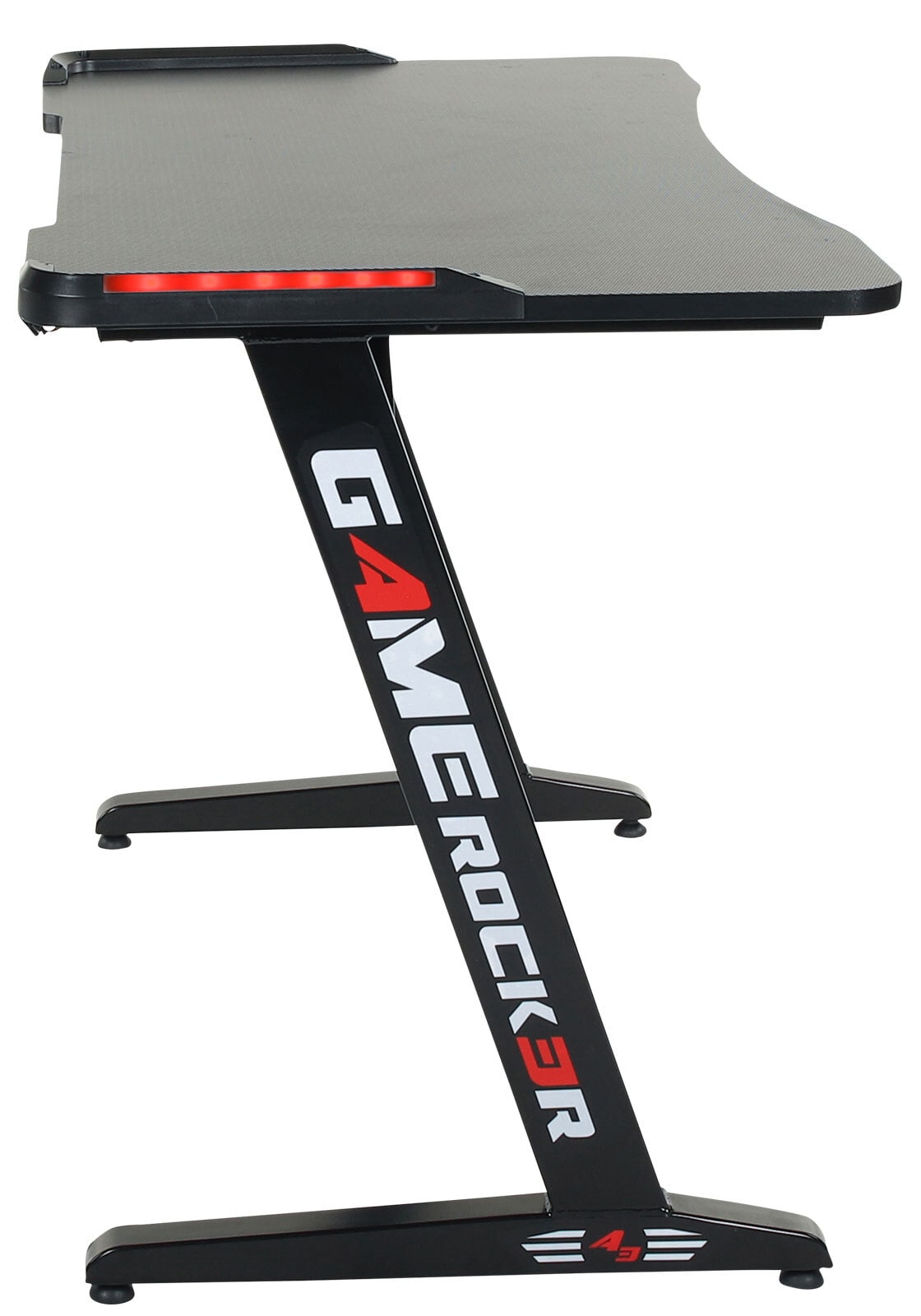 Gaming Tisch GAME ROCKER 110 x 60 cm schwarz