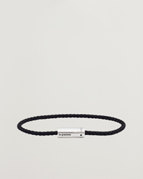 LE GRAMME Nato Cable Brushed Bracelet Black/Sterling Silver 7g