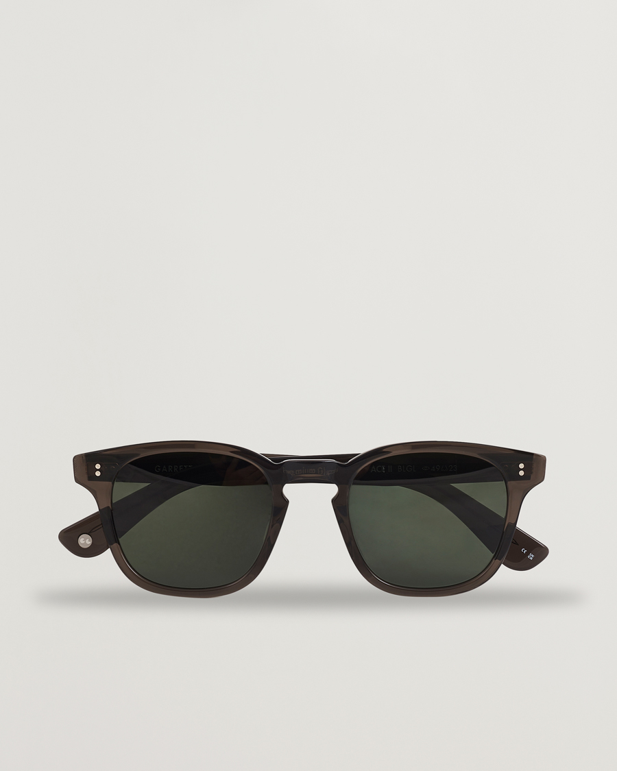 Garrett Leight Ace II 49 Sunglasses Black Glass