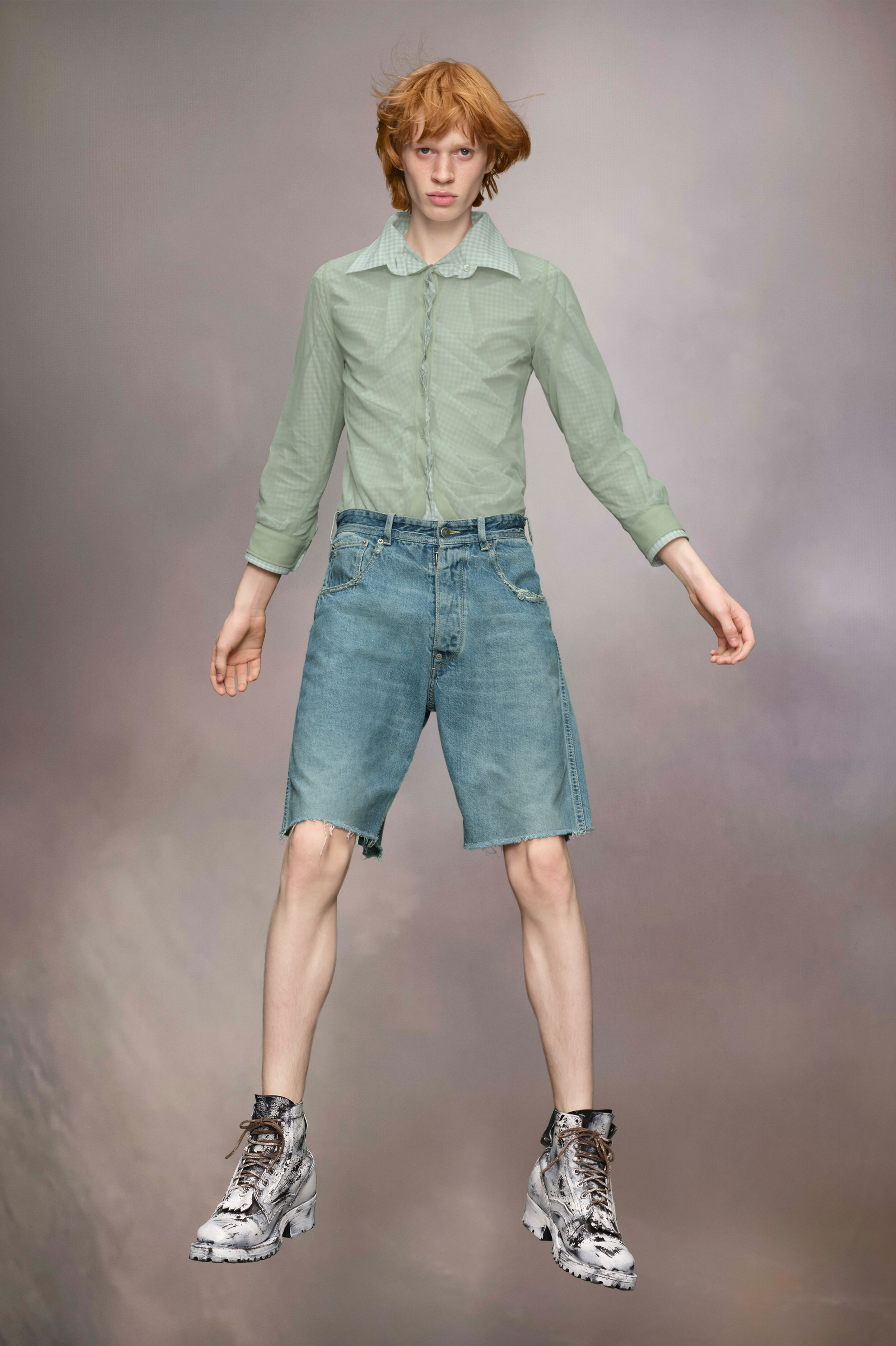 Short en denim