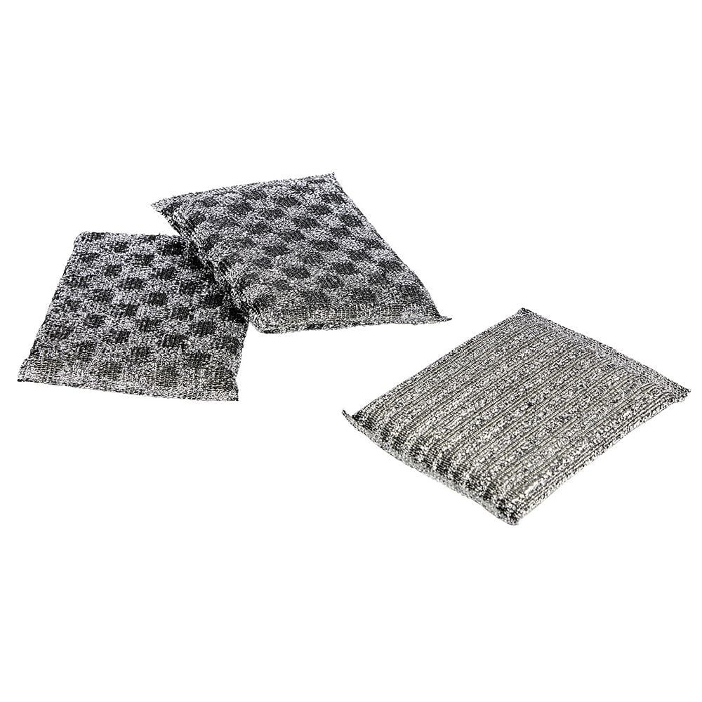 Éponge grattoir gris x3