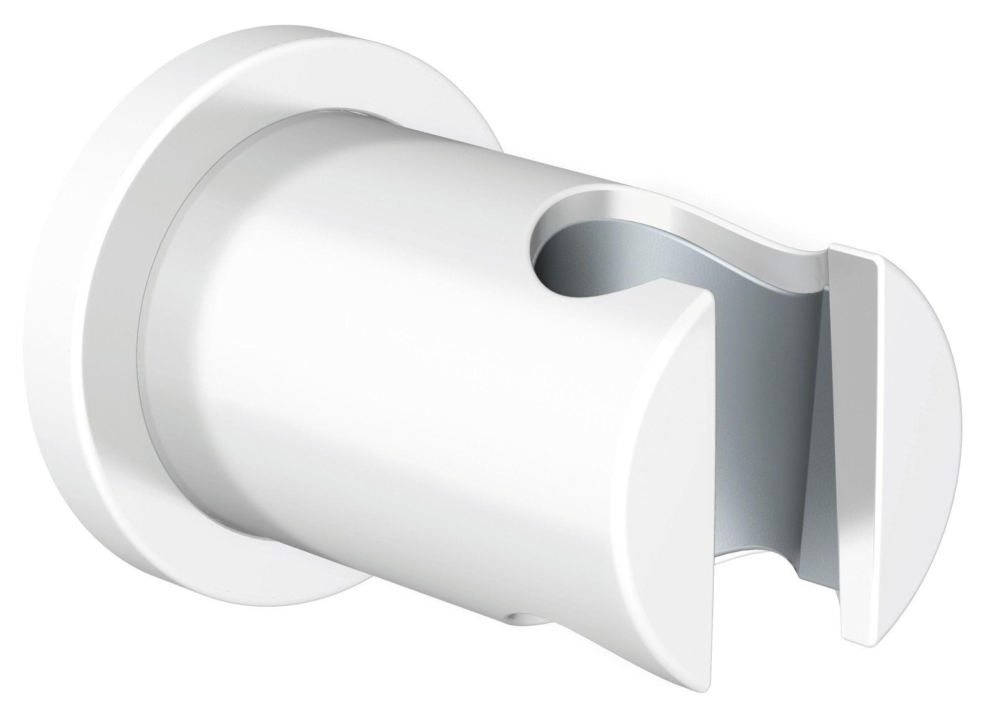Grohe Rainshower wandhouder m. ronde rozet wit