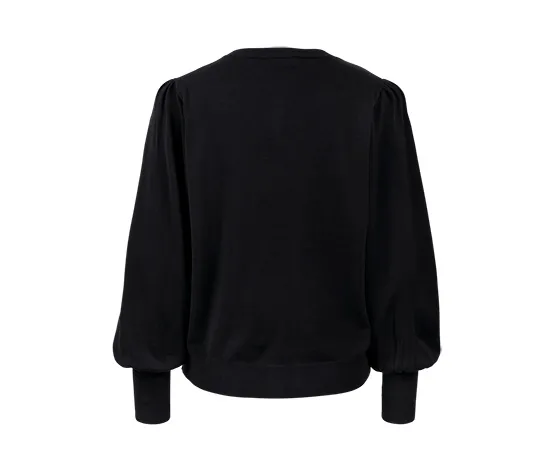 Feinstrickjacke mit Puffärmeln