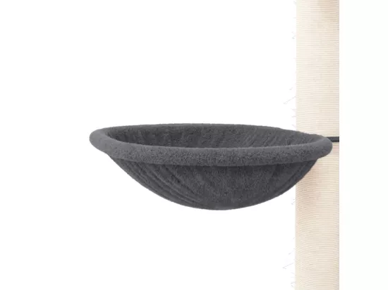 Arbre à chat avec griffoirs en sisal Gris foncé 94 cm
