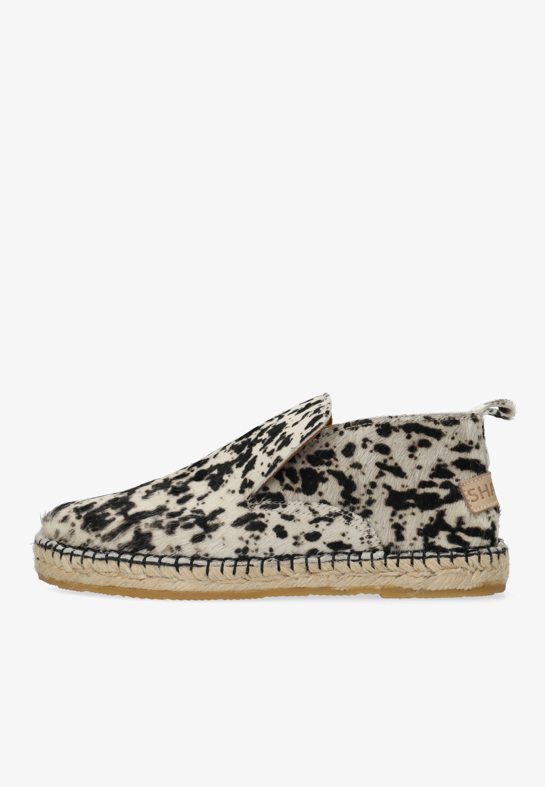 ELCHE LOFA Espadrille pony Off White/Black