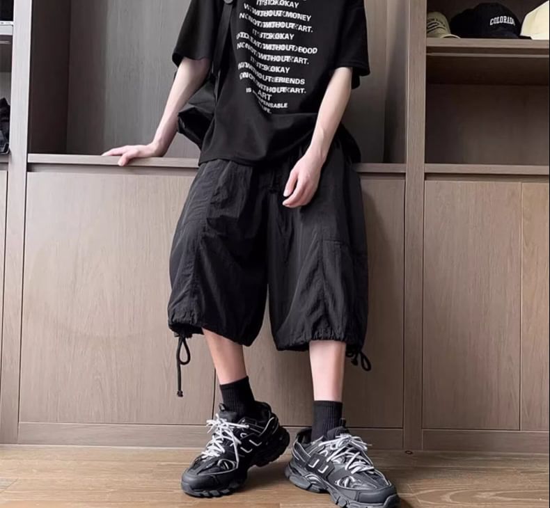 Oakjam - Mid Rise Wide Leg Shorts