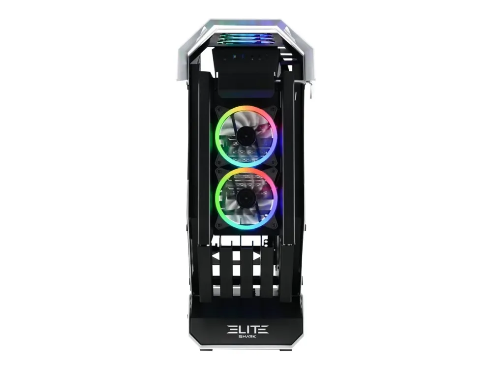 Sharkoon Elite Shark CA700 - Mid tower - ATX - sidepanel med vindue (hærdet glas) - ingen strømforsyning - USB/Lyd