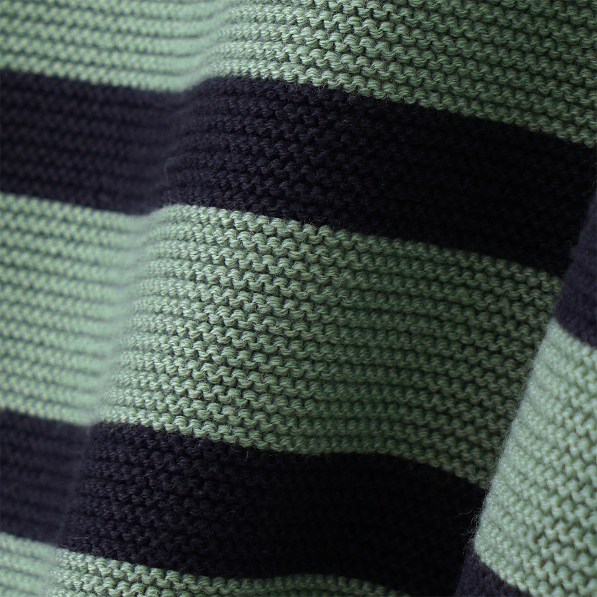 Topolino Jungen Strickpullover mit Streifen dunkeloliv