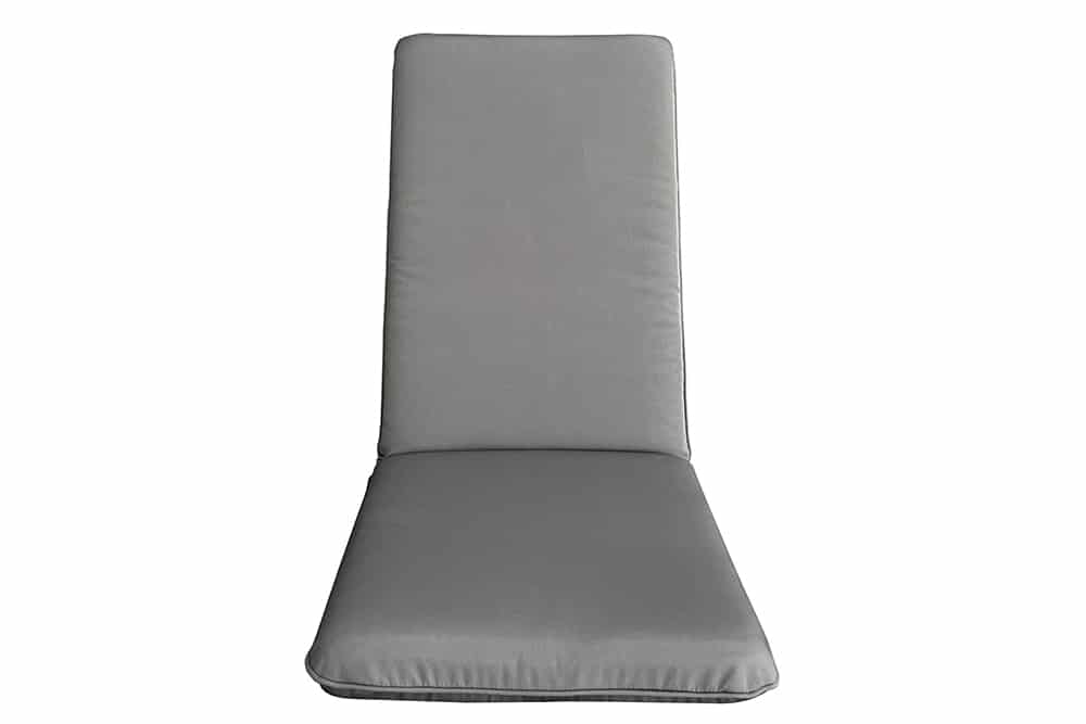 Outdoor Sitzkissen COMFORT LINE 50x122cm anthrazit für Hochlehner-Stuhl Polsterauflage