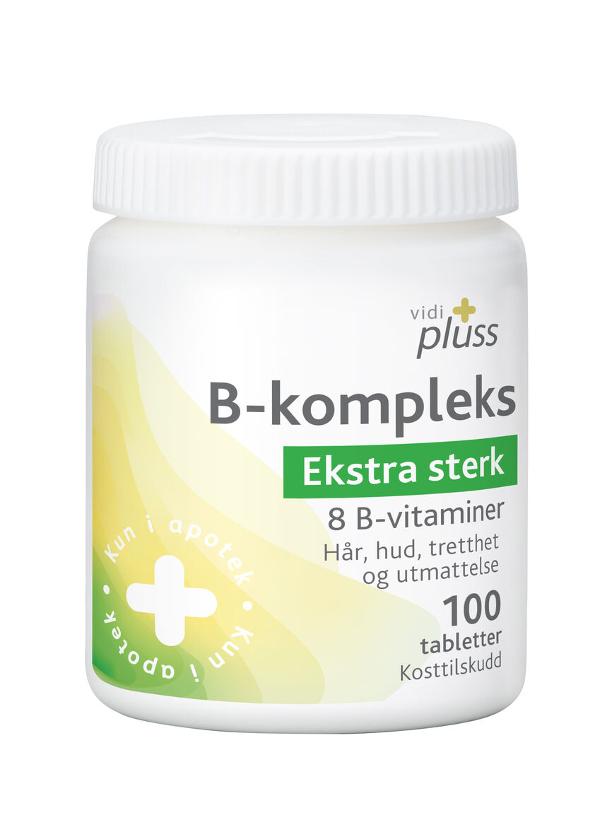 Vidi pluss B-kompleks ekstra sterk 100 stk