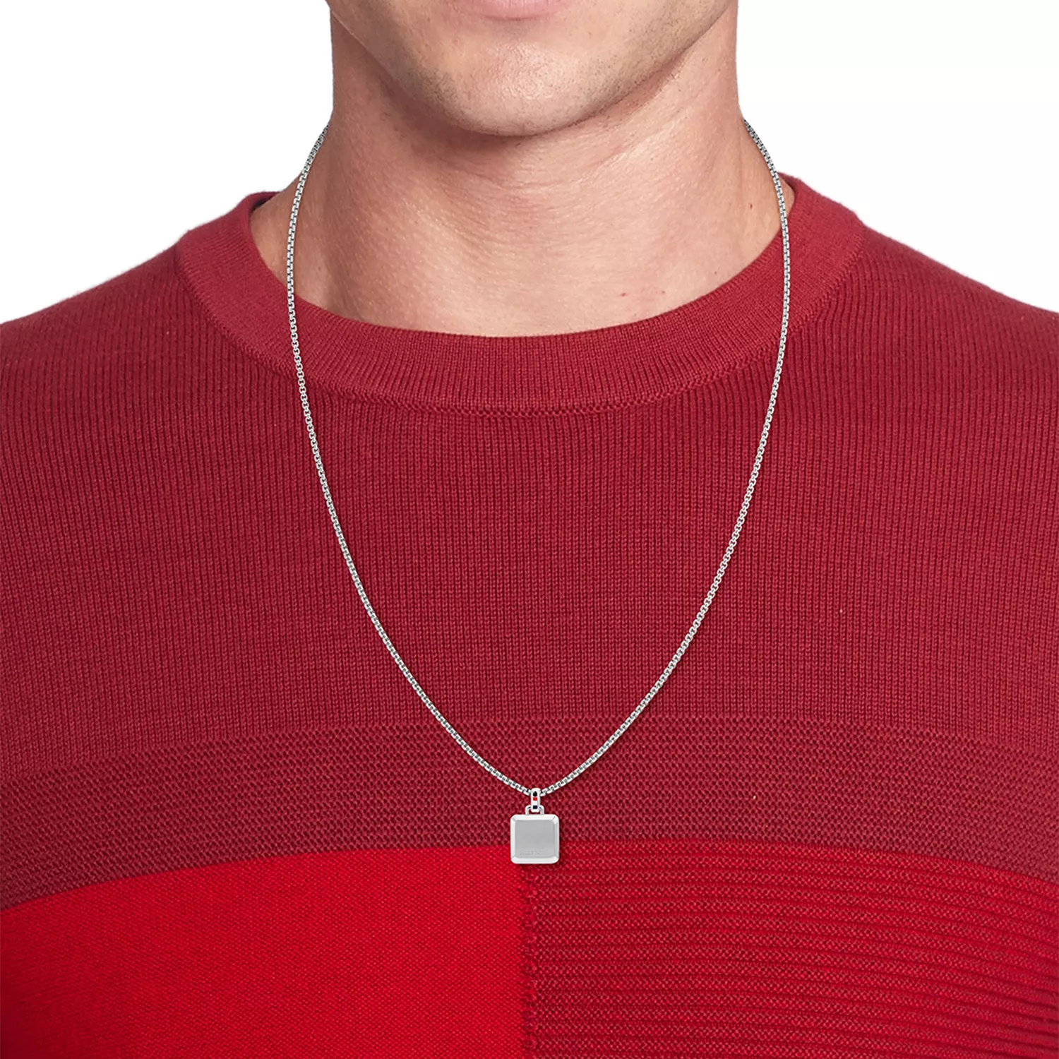 Tommy Hilfiger Square Halskæde Rustfrit Stål 2790543