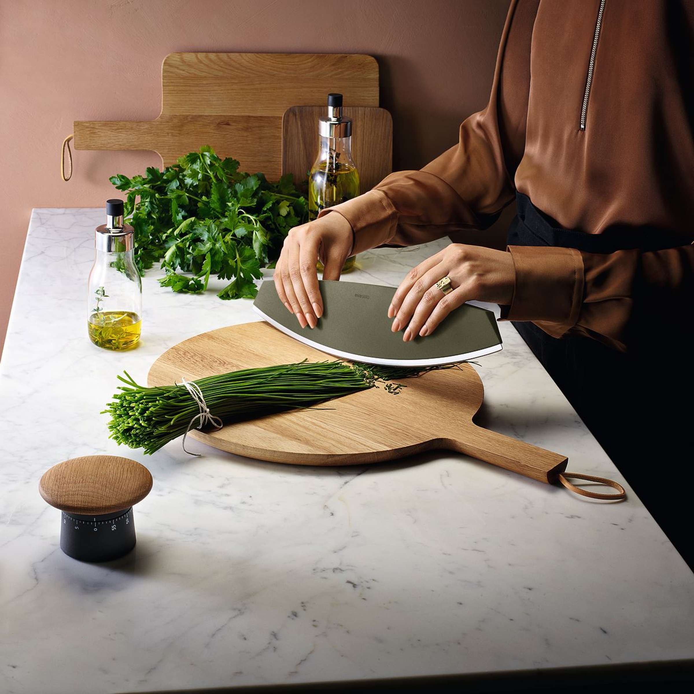 Pizza- en Kruidenmes, 37 cm, Groen - Eva Solo | Green Tool