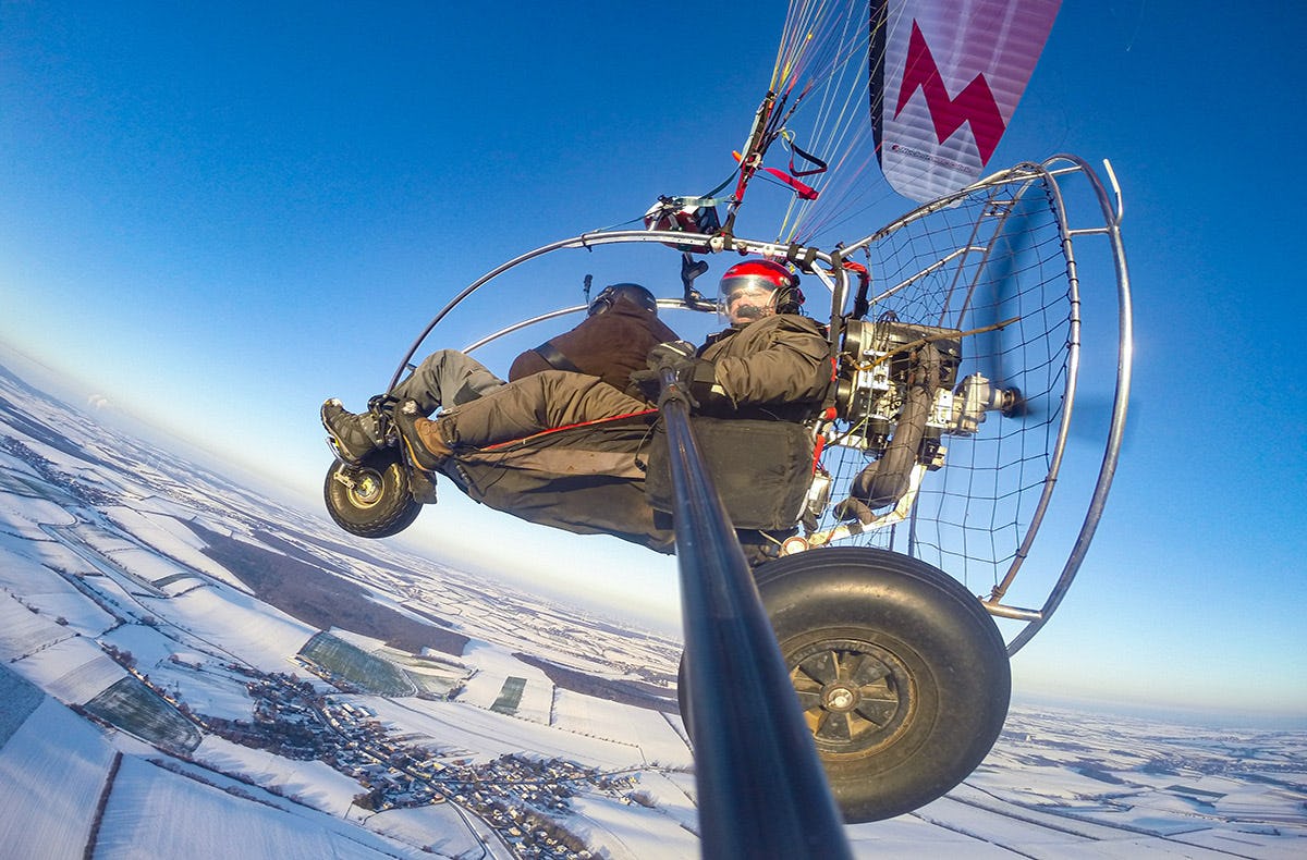 Motorgleitschirm fliegen Gaweinstal