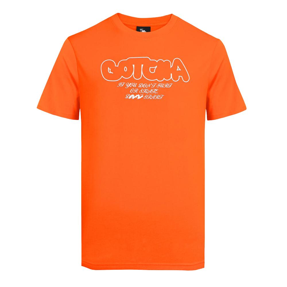 Gotcha T-shirt Orange Homme Gotcha Shifty