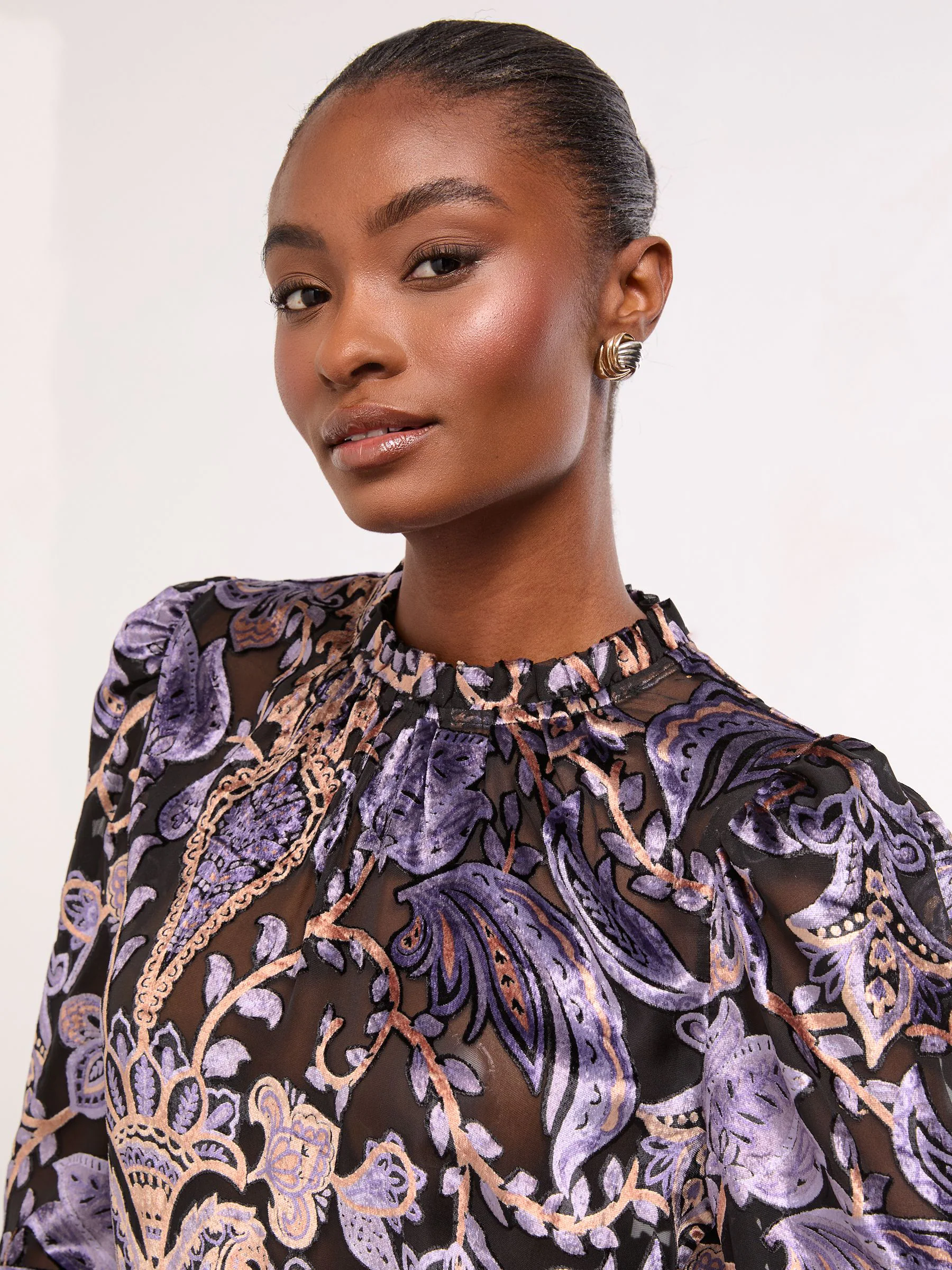 Lipsy - Hoogsluitende blouse