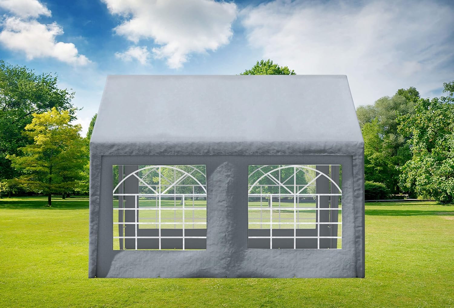 4x4m Partyzelt, Classic PRO PE GRAU