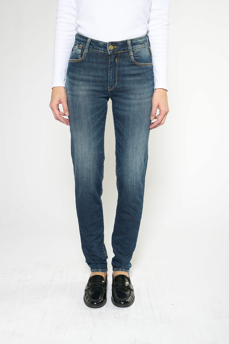 LE TEMPS DES CERISES<br>Calça jeans push-up slim PULP, cintura alta