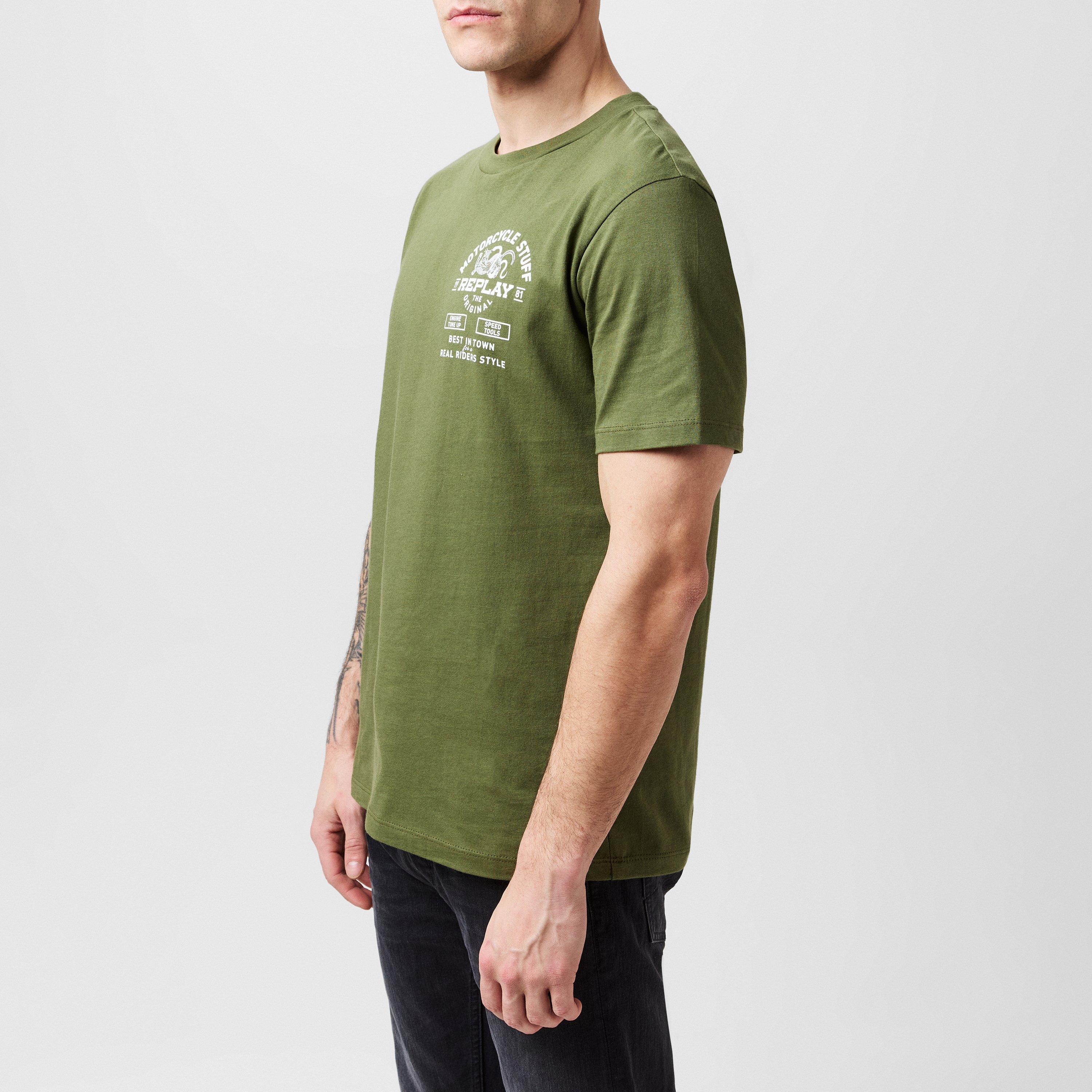 Replay Motorcycle Stuff Regular Fit T Shirt