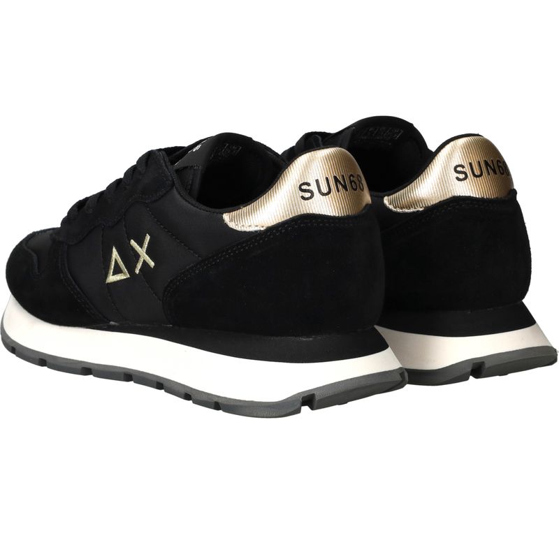 SUN68 Ally Gold Silver Sneakers Zwart Dames