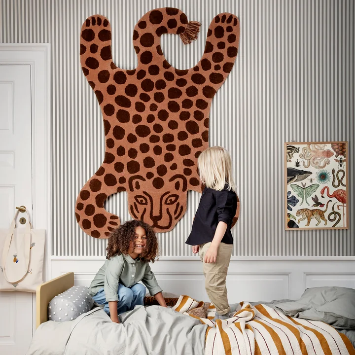 Ferm Living - Safari Teppich, Leopard