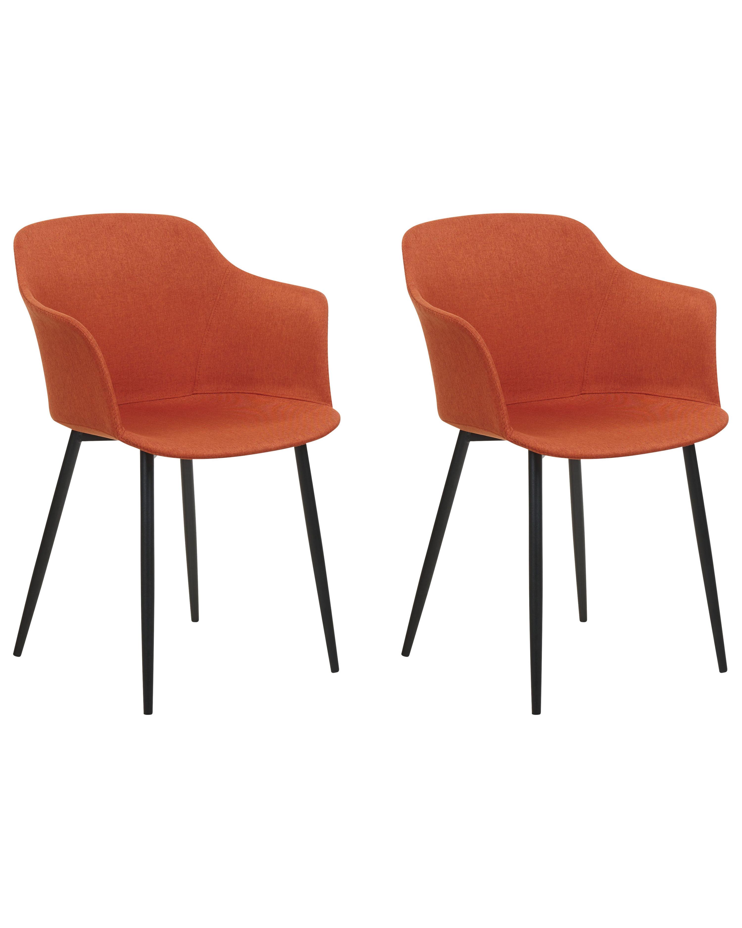 Set van 2 eetkamerstoelen ELIM Oranje