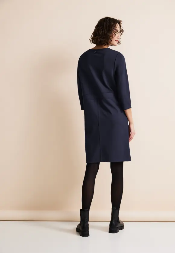 Knielanges Jerseykleid - deep blue