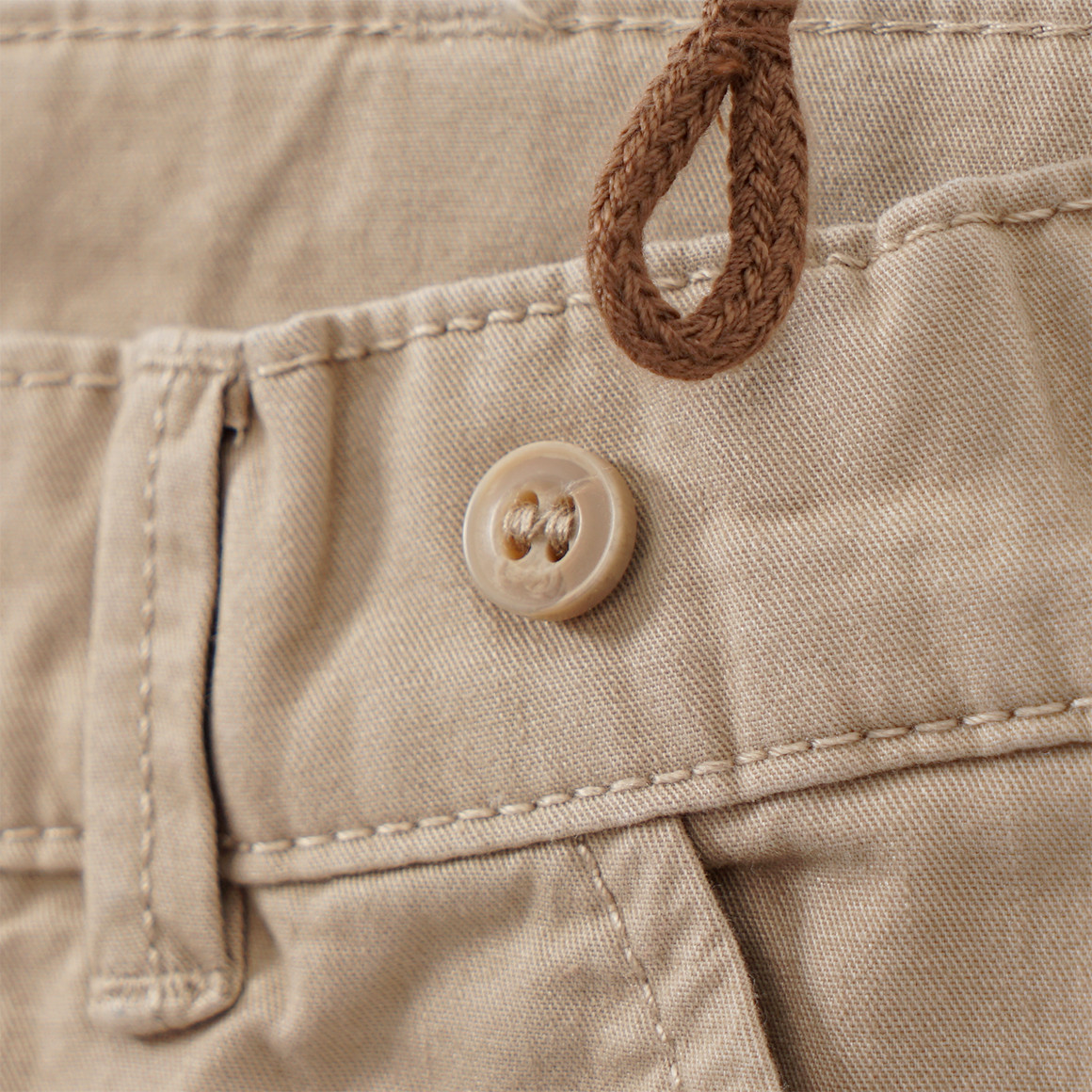 Topolino Jungen Chinohose mit Hosenträgern beige