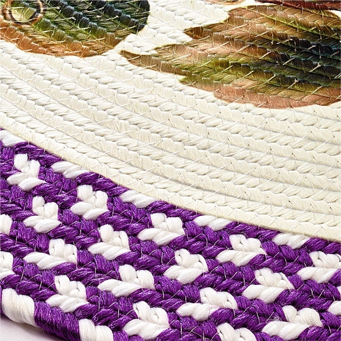 Tapis ovale raisins / Tapis demi-lune raisins