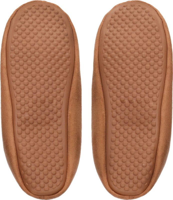 Antonio - Pantoffels - Camel Bruin - 100% Polyester - Zachte Teddy Voering